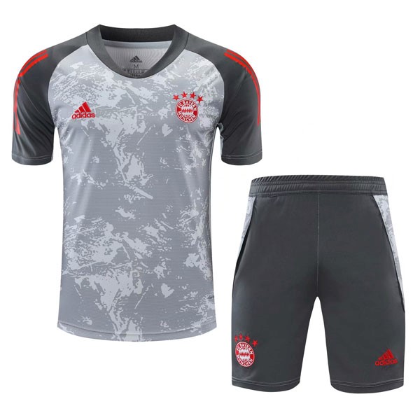 Trainingsshirt Bayern München Komplett Set 2021-22 Grau Fussballtrikots Günstig